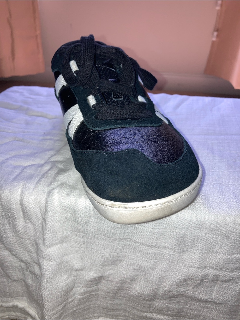 Women's Black & White Sneakers - Picture 6 of 14